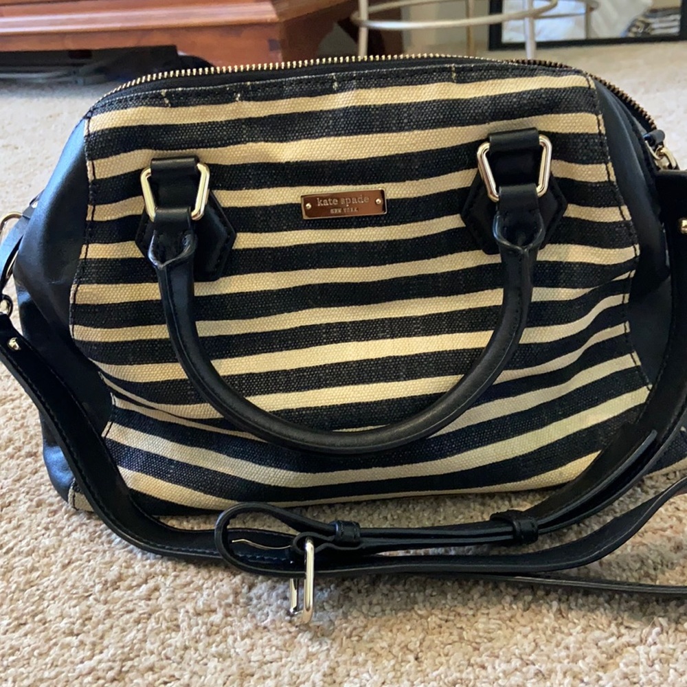 Kate spade canvas/leather handbag
